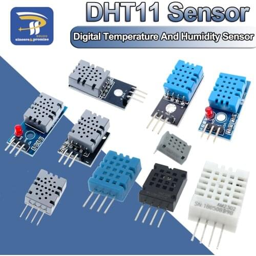 DHT22 AM2302 DHT11 AM2322 AM2320 Digital Temperature Humidity Sensor Module Board For Arduino Ultra-low Power High Precision