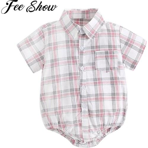 Боди с коротким рукавом для малышей FEESHOW China At AliExpress