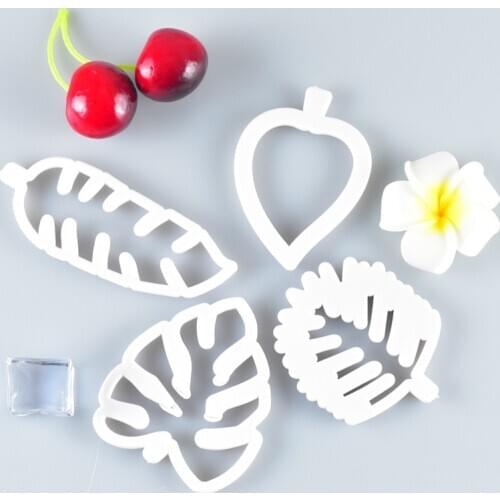 4 Leaf Cookie Cutter Plastic Biscuit Cut Mold Baking Fruit Cut Cake Mold Embossing Printing Die