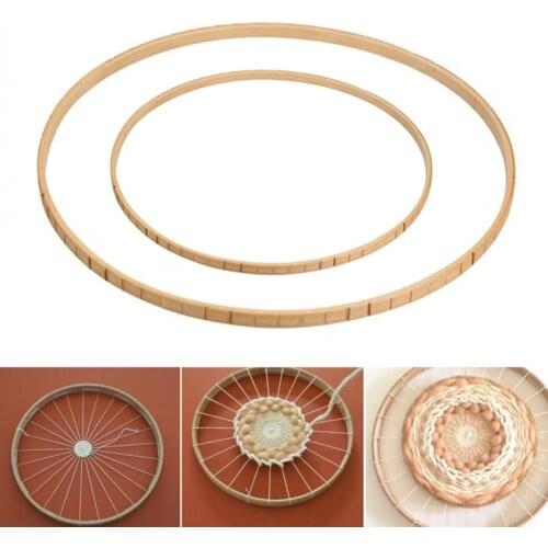 DIY Weaving Tools Round Wooden Knitting Loom Craft Handmade Knitting Machine Wall Hangings Household Decorate