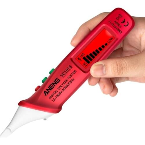 Intelligent Non-contact Pen Alarm AC voltage detector meter Tester Pen Sensor Tester VC1018 M09 21 Dropshipping