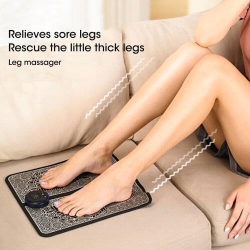 Electric EMS Foot Massager Pad Feet Muscle Stimulator Leg Reshaping Foot Massage Mat Relieve Ache Pain Health Care