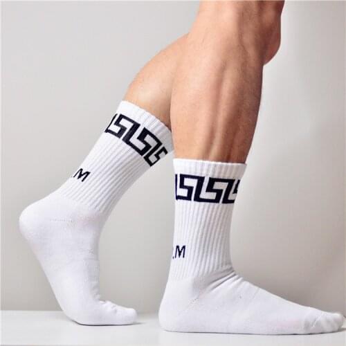 Mens Socks Comfortable Breathable Cotton Pattern Mens Sports Socks Terry Thicken Autumn and Winter Casual Socks
