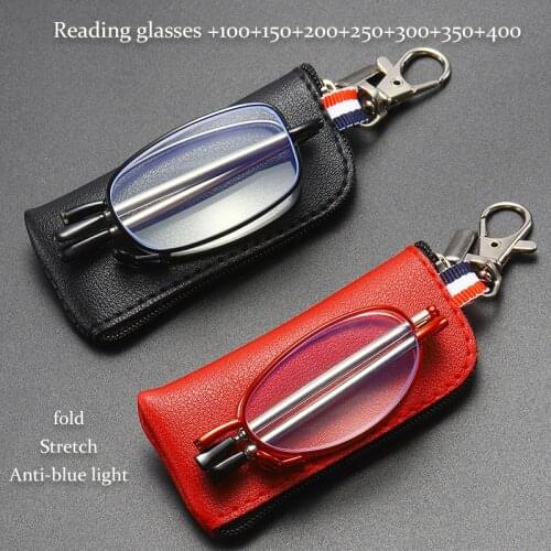 2021 Coating Anti-fatigue Anti-Blu-ray Reading Glasses Men Women Folding Foldable Glasses Metal Glasses with Original Box