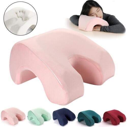 Slow Rebound Pressure Pillow, Nap Sleeping Pillow Cushion Memory Foam Arched Arm Pillow, Prevent Hand Numb Anti Pressure