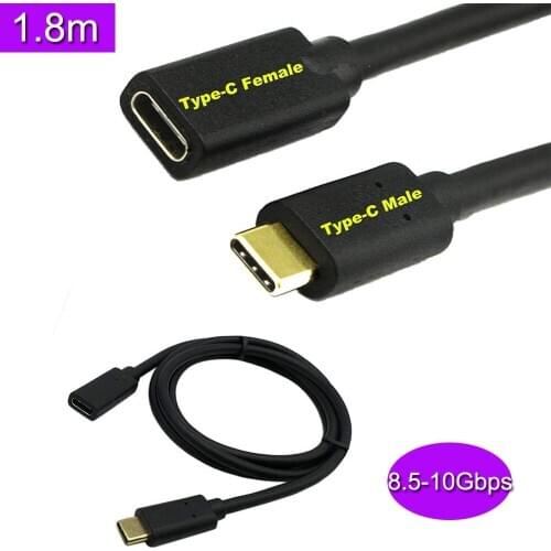 Gold plated USB type-C Extension Cable Male to Female USB C Extender Cord USB 3.1 Type C Fast Charging & Data Sync