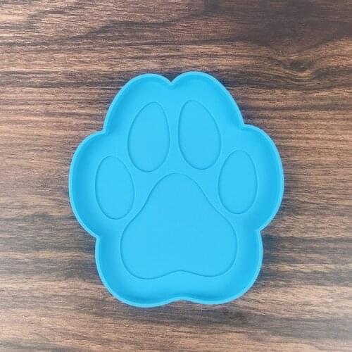 R58E Dogs Paw Coaster Epoxy Resin Mold Cup Mat Pad Silicone Mould DIY Crafts Tools