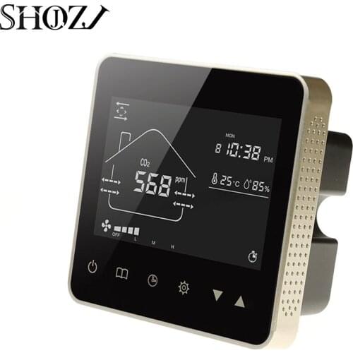 Series Integrates The Intelligent Ventilation System Controller of PM2.5 CO2 VOC Temperature for Wifi Regulator Fan Control HVAC