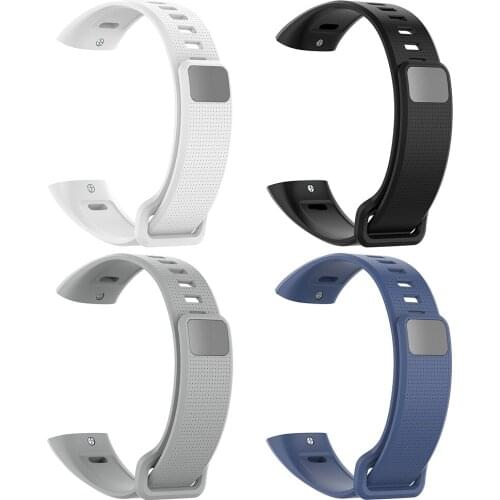 Silicone Watch Band Strap Belt White Black Grey Blue for Huawei Band 2/Band 2 Pro/ERS-B19/ERS-B29