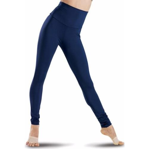 Speerise Black Womens High Waisted Leggings Stretch Pants Full Length Plus Size Lycra Spandex Fashion Fitness Dance Wear