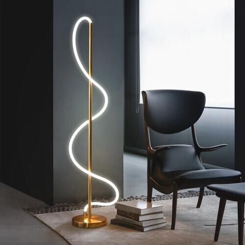 LED Postmodern Golden White Music Notes LED Lamp LED Light LED Floor Lamp Floor Light For Foyer Study Dinning Room Bedroom