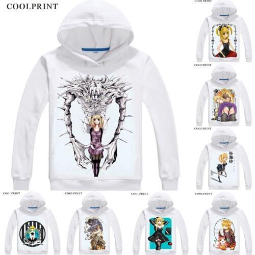 Amane Misa Rem Remu Shinigami Mens Hoodies Death Note Desu Noto Men Sweatshirt Streetwear Anime Hoodie Printed Long Hooded