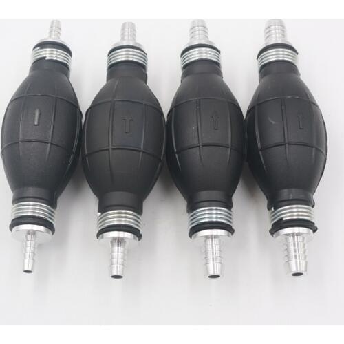 Fuel Pump Line Hand Primer Bulb Gas Petrol Rubber & Aluminum All Fuels Length Used For Car Boat Marine Outboard 6mm8mm 10mm 12mm