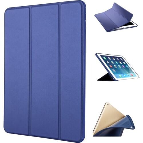For iPad Pro 9.7 Case A1673 A1674 A1675 Silicone Soft Back PU Leather Smart Cover for iPad Pro 9.7 Case