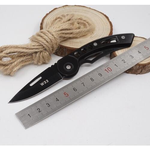 W33 Survival Knife Tactical Folding Pocket Knife Stainless Steel Blade Hunting Knives Fishing Camping EDC Multi Tool