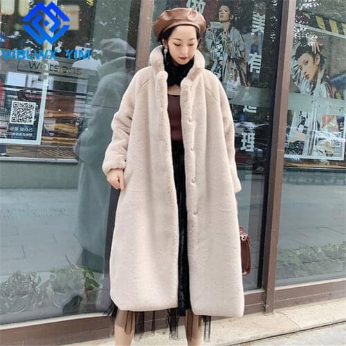 WBLWX YIM Long Fur Coats