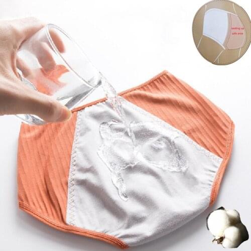 Menstrual underwear 2021 leakage-proof ladies menstrual cotton briefs breathable waist pants free shipping in the physiological