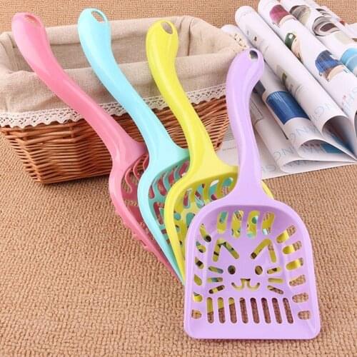 1pc Cat Kitten Litter Shovel Pet Cleanning Tool Plastic Scoop Sand Cleaning Products Toilet for Dog Food Spoons Supplies