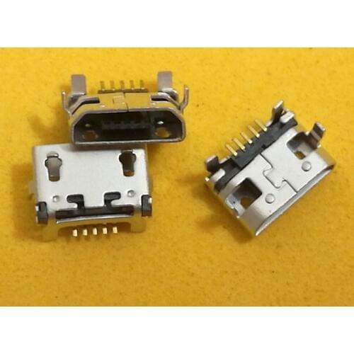 10-200pcs/lot New mini Micro USB Charging Socket Port Jack connector repair parts pcb for Lenovo TAB 2 A10-70 A7600 A3000H 10.1"
