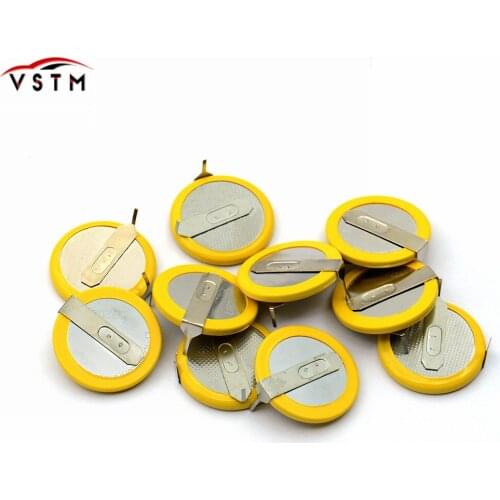 10PCS/LOT VSTM 3.6V LIR2025 Rechargeable Battery For E46 E39 E36 E38 E34 Remote Key Car Battery Shell