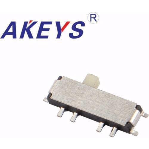 10PCS MSK-13C01 MINI slide switch 1P3T SMT SMD 8 pin mini toggle switches micro slide switches with fixed pin MSK-02