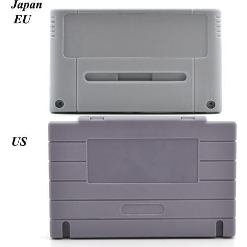 100PCS a lot Wholesale Replacement Game Cartridge Plastic Shell For SNES game Console card ( US,JP,EU Version )