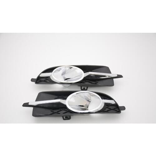 2 Pcs/Pair Car New Black Front Left + Right Bumper Fog Light Lamp Cover Bezel For Buick Lacrosse 2010