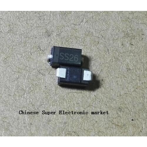 200PCS SS26 SMD Schottky Barrier Rectifier Diode 2A 60V DO-214AC SMA