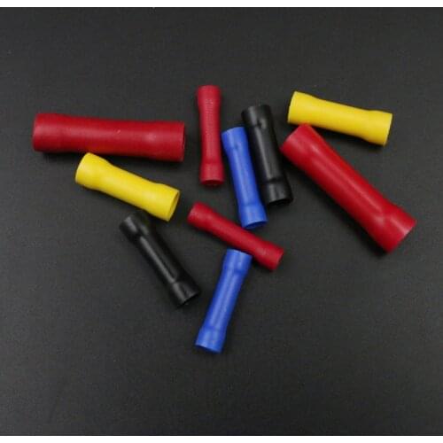 25 PK Insulated Straight Wire Butt Connector Electrical Crimp Terminals