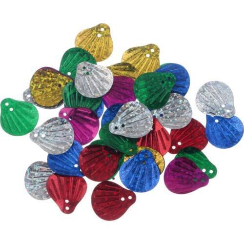 30g Perforated Shell Lentejuelas/Loose Sequins Paillette Sewing Craft For Decoration Garment Cloth Embroidery Accessories