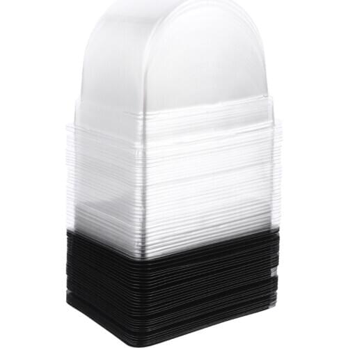 30 Pcs Resuable Durable Transparent Packing Box Packaging Box Blister Box Plastic Box for Snacks Dessert Cupcake