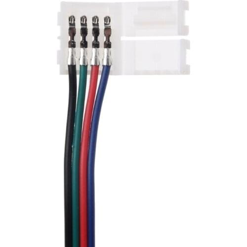 4 Pin 10mm 17cm RGB LED Strip Light Adapter Connector Wire For 5050 LED Light Strip E56B