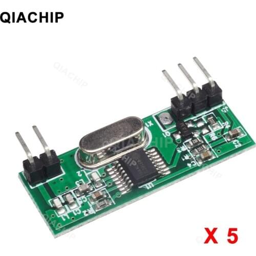 5 pcs 433 MHz Universal RF Receiver Module Superheterodyne UHF ASK/OOK Demodulation Wireless 433.92Mhz Remote Switch Wireless