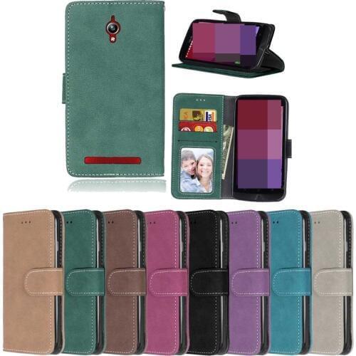 Case For ASUS Zenfone GO ZB452KG ZB551KL ZC451TG ZC500TG Selfie ZD551KL Flip Card Slot stand holder leather Frosted phone case
