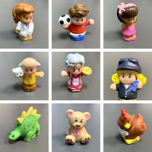 Fisher Little Doll mini People zoo animal action figure Boy Cartoon Dolls Toys Cute Children Kids Xmas Gift
