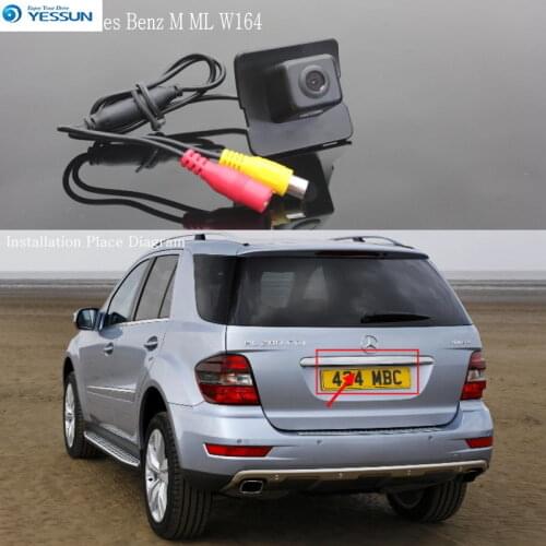 YESSUN For Mercedes Benz M ML W164 Backup Reversing Camera Car Reverse Parking Camera Rear View Camera HD CCD