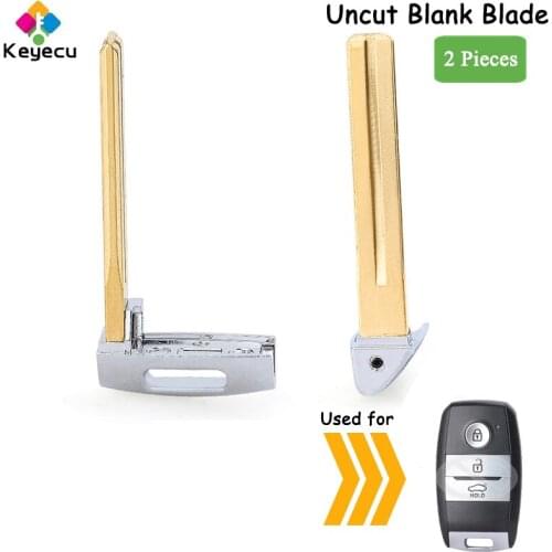 KEYECU 2PCS Replacement Smart Remote Insert Emergency Car Blank Key Blade - FOB for Kia Niro 2016 2017 2018, P/N: 95440-G5100