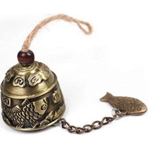 Metal Wind Chimes Cool Dream Catcher Vintage Dragon Fish Pattern Car Hanging Decoration Home Garden Bell Pendant Dromenvanger