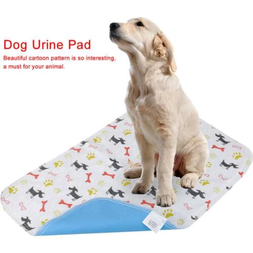 Winter Dog Urine Pad Dog Bed Mat Cartoon Printing Waterproof Reusable Pet Dog Diaper Urine Pads Animal Puppy Pee Mat