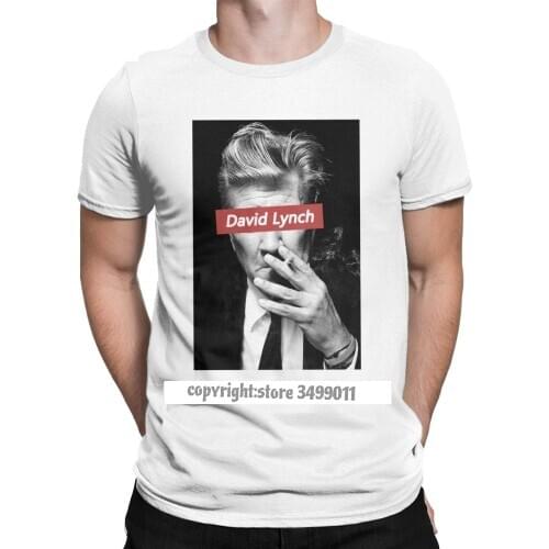 David Lynch Mens T Shirts Twin Peaks Funny Camisas Tee Shirt Round Neck Tops T Shirt Printing Tops Christmas Day Clothing
