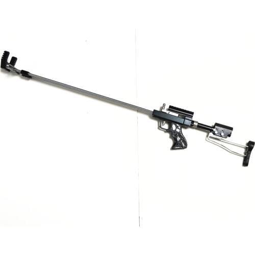 Outdoor shooting toy- Hunting Slingshot Rifle - Double Safety Device - Deluxe Version CNC-W1 black Tech 2019 NEW