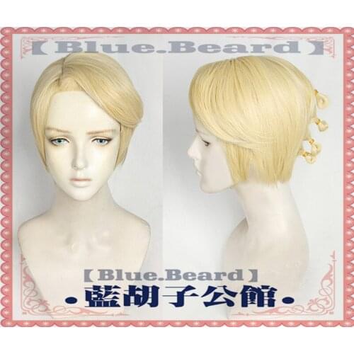 JoJos Bizarre Adventure Golden Wind Part5 Vento Aureo Prosciutto Cosplay Wig Heat Resistant Styled Short Golden Synthetic Hair