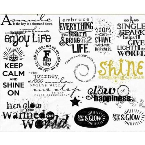 Words Transparent Clear Stamp/Seal for DIY scrapbooking/photo album Decorative clear stamp sheetsM14676