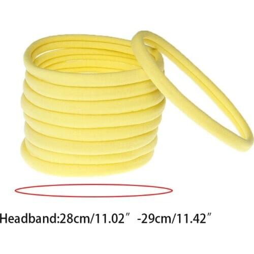 1 pc Baby Girl Elastic Solid Candy Color Hair Band Seamless Skinny Headband Scrunchie
