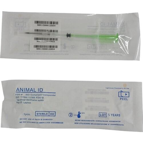 20pcs 1.25*7mm Smallest Microchip Animal Id Tag Veterinary Syringe for Dog Cat Management