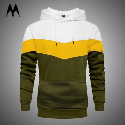 Patchwork Striped Hoodie Men Streetwear 2021 New Men Hip Hop Oversized Hoodie Mens Clothing High Street Hooded Sweatshirt