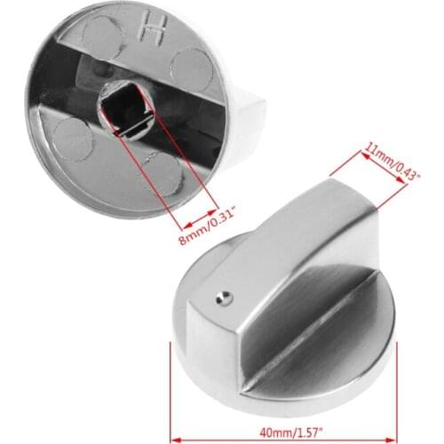 M7DF 2Pcs Universal Cooker Oven Gas Stove Control Range Knob Switch Replacement Metal