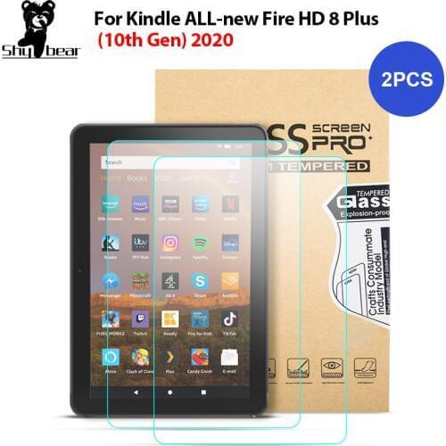 Tempered Glass for Fire HD 8 Plus 2020 Screen Protector for All New Kindle Fire HD 8 10th Gen Tablet Glass Guard