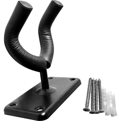 1 Pcs Guitar Hanger Hook Holder Wall Mount Stand Rack Bracket Display Fits Most Guitar Bass Easy To Install+Screws