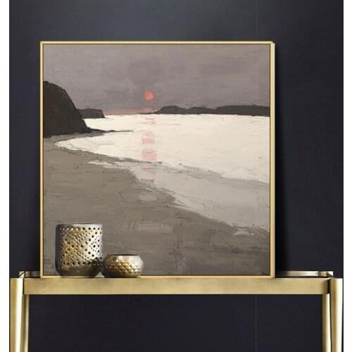 100% Hand Painted Oil Painting Sailboat On The Sea Picture Wall Art Decor For Living Room Indoor Home Decoration No Framed